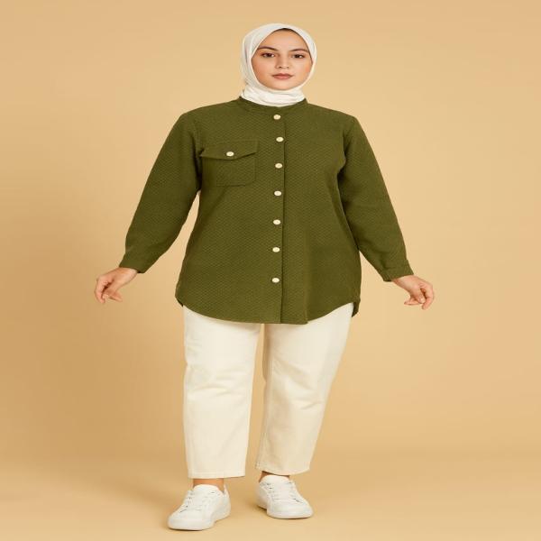 شميز حريمي  زيتي
